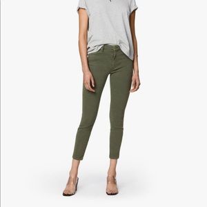 NEW • Mother • Looker Ankle Skinny Jeans Olive 25